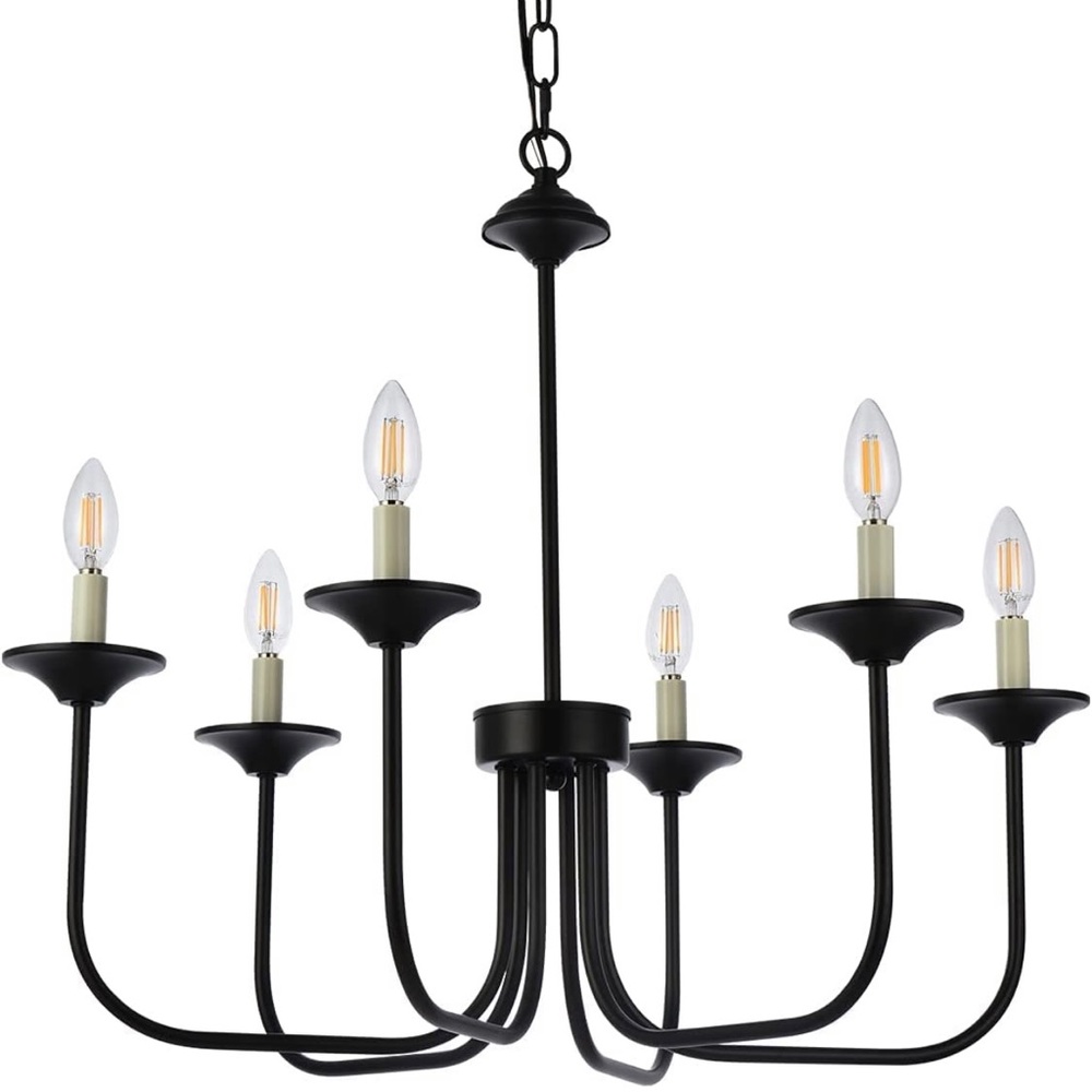 e
6 Light Chandelier Ceiling. Brand new